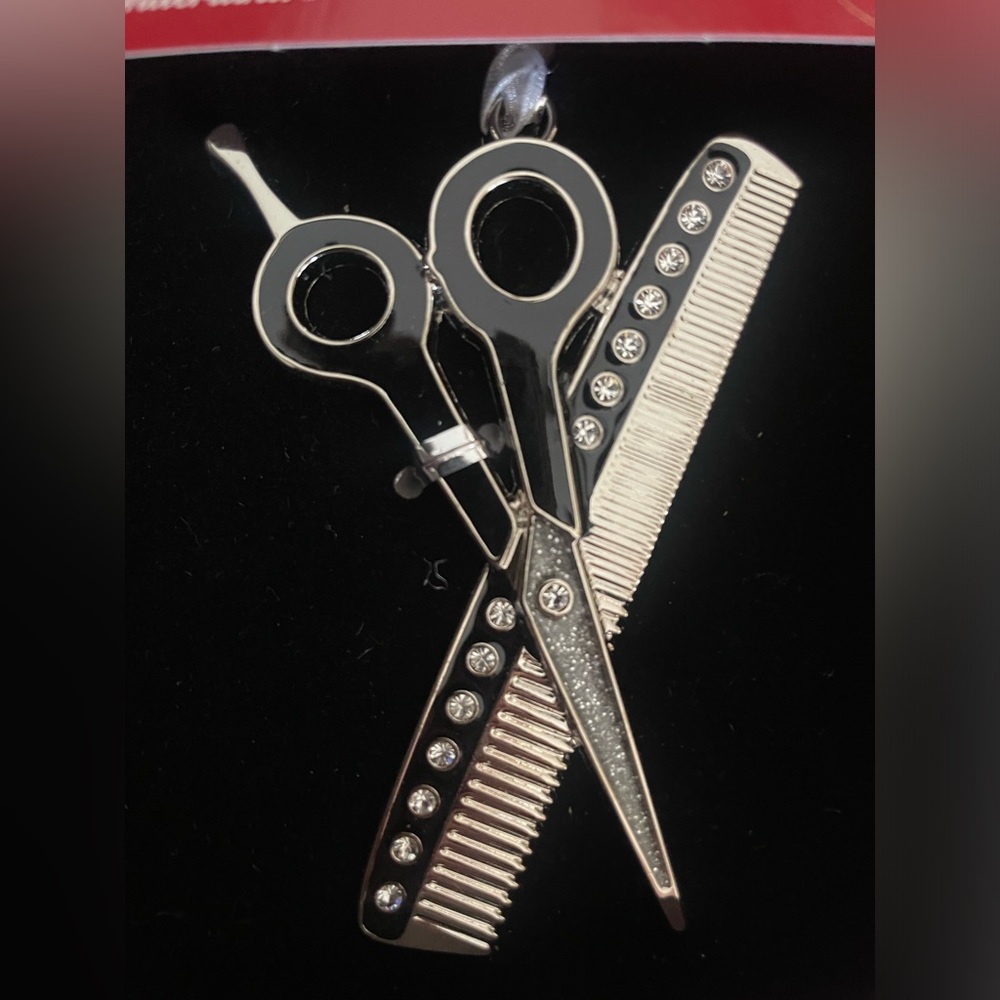 Hairstylist ornament.